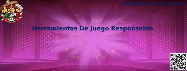 Imagen informativa sobre herramientas de juego responsable, límites personales y prevención de riesgos