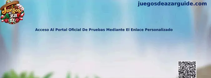 Guía visual sobre acceso seguro al portal oficial de pruebas mediante enlace personalizado