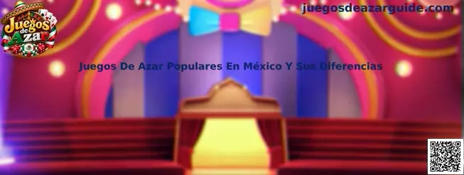 Comparación ilustrativa de tragamonedas, ruleta, blackjack y bingo, modalidades de juegos de azar conocidas en México