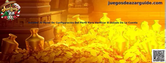 Panel de configuración de perfil para revisar el estado de una cuenta de Juegos de Azar