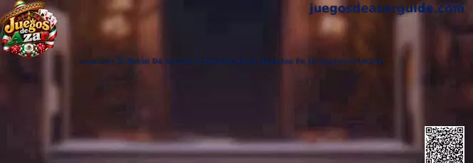 Referencia visual para identificar el botón de acceso de usuarios en la página principal de una plataforma de juegos