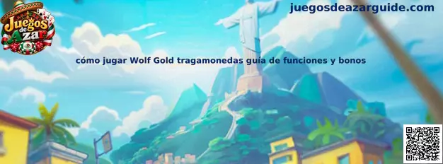 Ilustración temática de Wolf Gold para una guía sobre símbolos, funciones y bonos de la tragamonedas