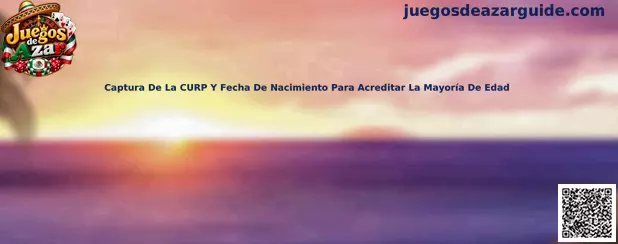 Captura de CURP y fecha de nacimiento para acreditar mayoría de edad