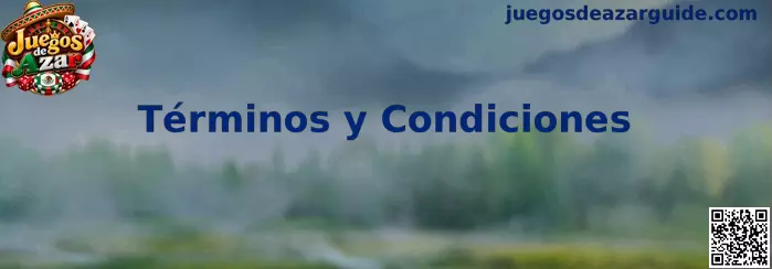 Términos y condiciones de Juegos de Azar